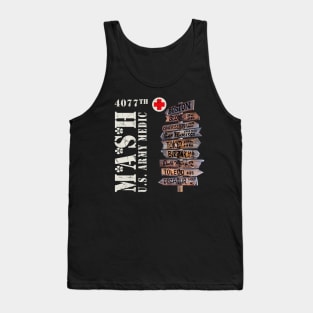 MASH 4077th City Sign Tank Top